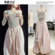 ເພງ Yuqi ແບບກະທັດຮັດກະທັດຮັດ camisole ແມ່ຍິງ lantern ສີບົວ sweatpants ປ້ອງກັນແສງແດດ pants summer suit