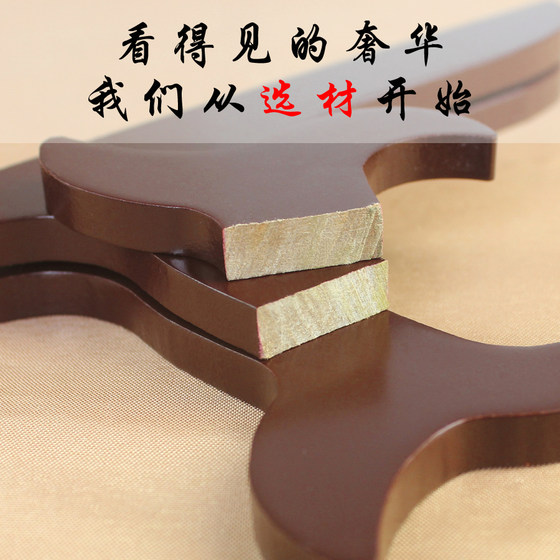 Display appreciation plate decoration plate bracket bracket handicraft solid wood photo frame porcelain plate frame decoration Pu'er tea cake shelf