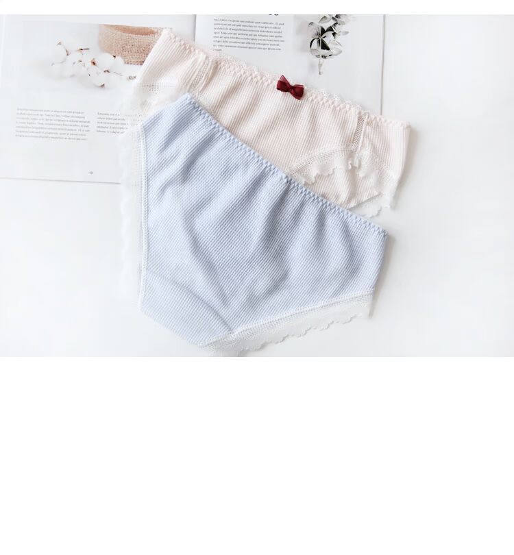 Quần áo thoáng khí liền mạch Nhật Bản đồ lót ren ren giữa eo thoải mái cotton quầy hàng cô gái túi hông quan lot tre em