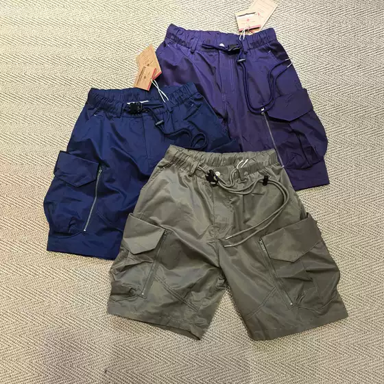 Clearance! Limited Quantity! High-End! Japanese-Style Fishing Zipper Pocket Cargo Shorts Camping Shorts Summer