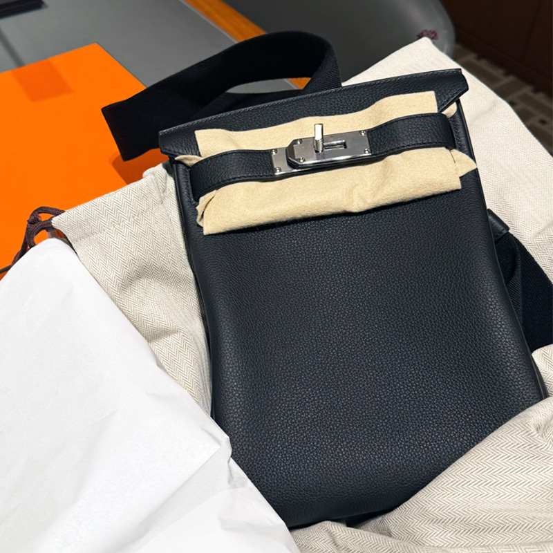 Kelly Bag Chest Bag 2025 New Model Handmade Wax Thread Genuine Leather Women's Bag Waist Bag Imported Togo Leather Unisex