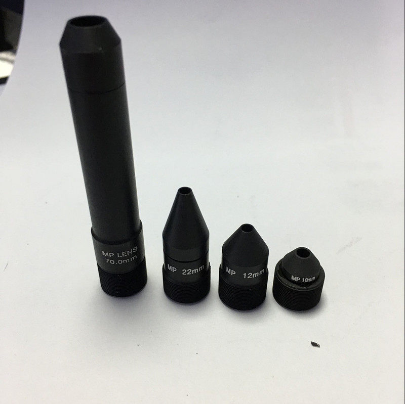 Conical lens Install tofu block shell optics Conical 30mm Small mouth 70MM M12 interface 10mm