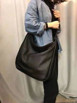 Original foreign trade large capacity soft leather large bag genuine leather casual shoulder crossbody mens bag trendy mens cross bag ins