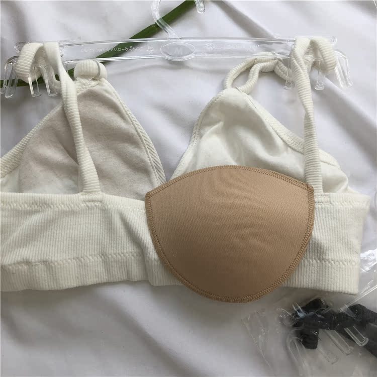 Váy hè 2018 Không vòng thép mảnh tam giác cúp co giãn quấn áo ngực bikini nhiều màu thành đồ tắm biển nữ