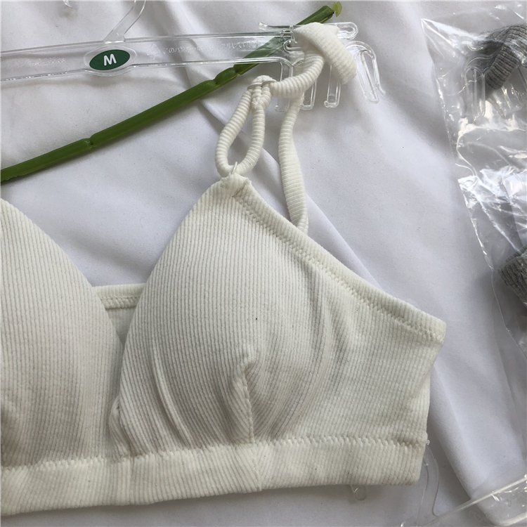Váy hè 2018 Không vòng thép mảnh tam giác cúp co giãn quấn áo ngực bikini nhiều màu thành đồ tắm biển nữ