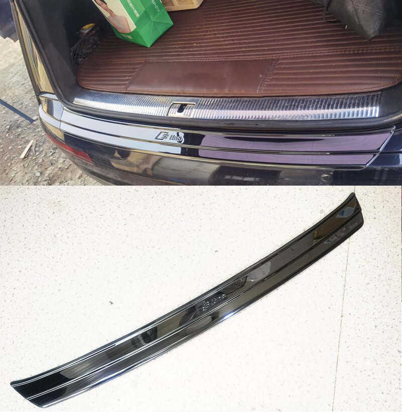 Apply 2022 Audi Q7 stainless steel rear guard plate reserve case Decorative Strips Accessories Retrofit the bar brightening bar