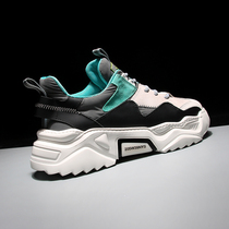 Shoes mens trendy shoes 2021 spring new mens shoes Korean version all-match mens sports and leisure board shoes thick-soled daddy shoes