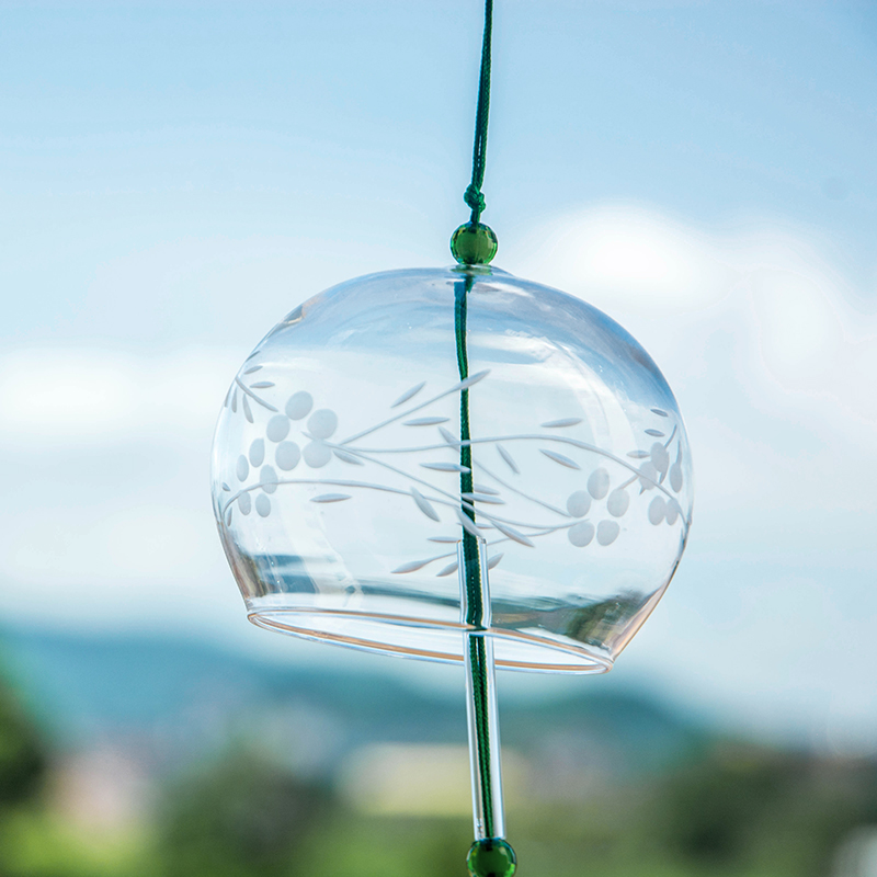 Japanese-style glass willow wind chimes gifts home decoration door decoration creative birthday gifts girls Tanabata simple