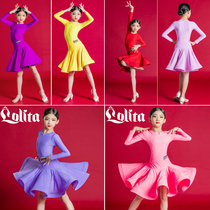 Autumn and winter upscale Latin dance Costume Girls Racing Suit Dance Suit for less children Latin Dance Provisions Conserve Conqueror