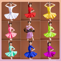Lolita childrens spring and summer Latin dance competition uniforms childrens professional examination uniforms childrens performance costumes