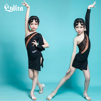 Young childrens spring and summer girls dance to practice Gongfu Childrens practice Dance Dress Latin Dance Practice Performance Chinlon Women