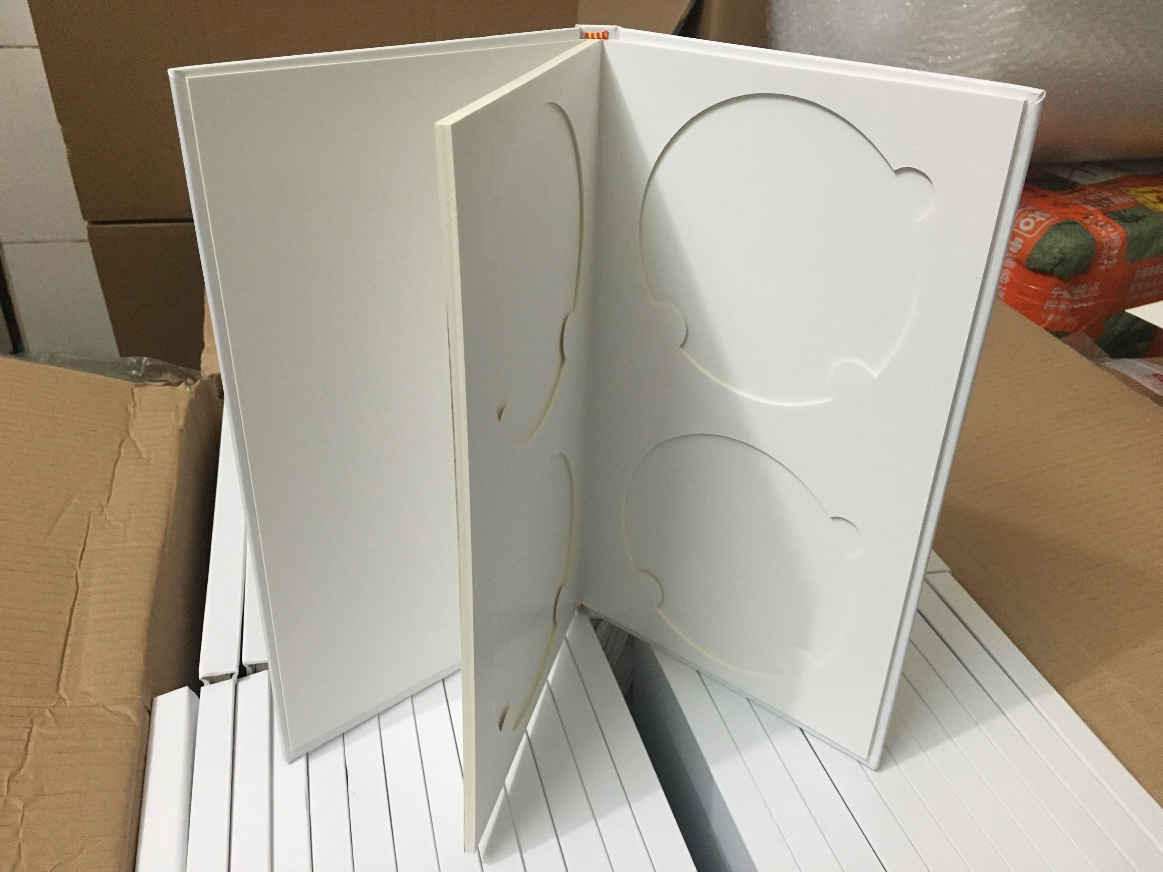 Spot high-grade custom can print LOGO 6 disc box DVD box Six CD box Book disc box flip box