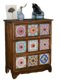 European-style solid wood TV cabinet living room LCD TV cabinet storage storage cabinet low cabinet color drawer storage cabinet storage cabinet