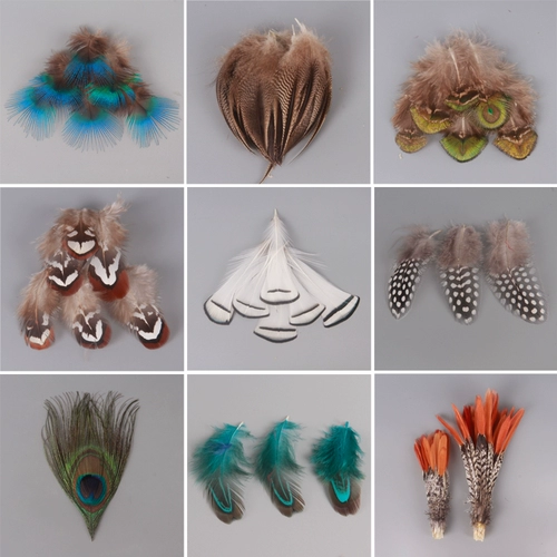 Сделай сам белые перья дикие куриные перья и газоновые перо