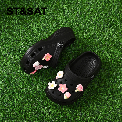 Saturday Kids' Shoes Children's Clogs Girls' Two-Way Wear Sandals Summer New Outdoor Casual Beach Sandals — 2