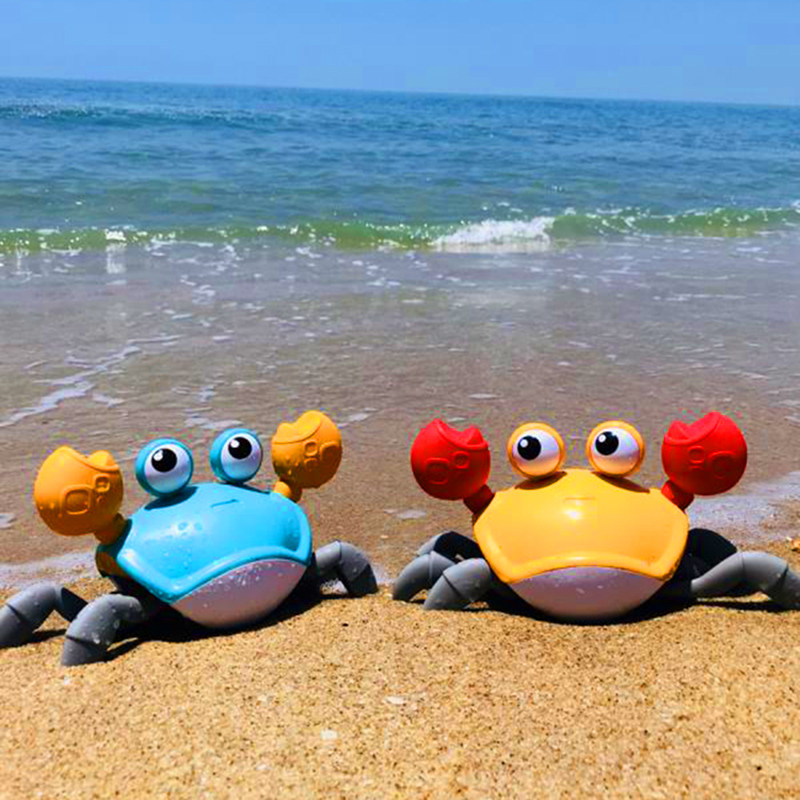 Children Fun Pulling Rope Crab Small Pet Baby Boy Learning Walkway Climbing Hand Drag Beach Play Water Bathing Toy