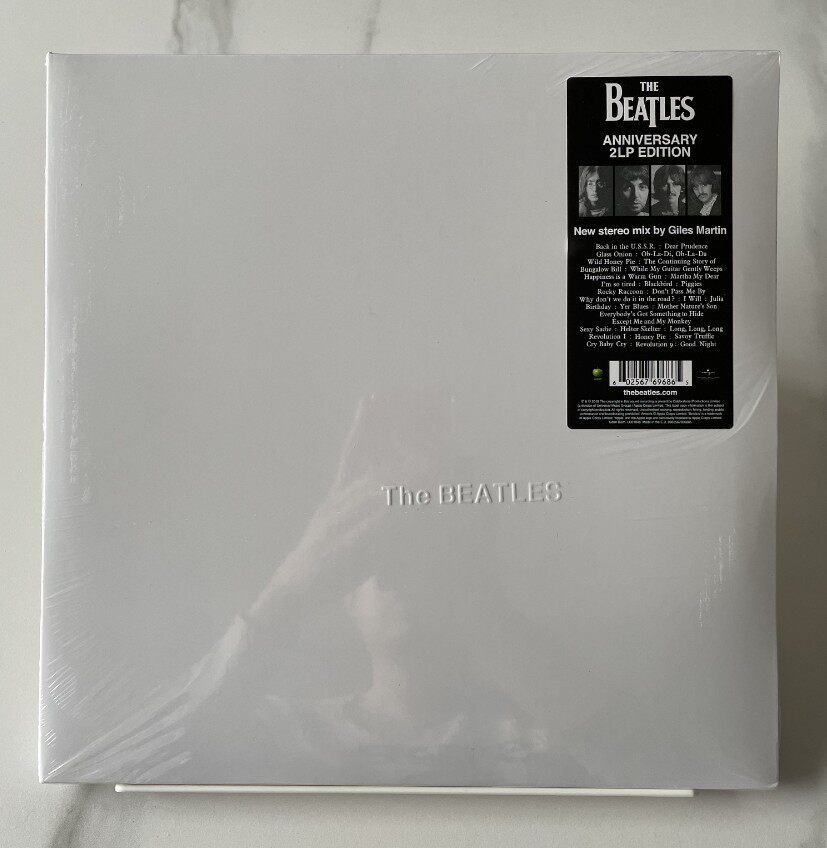 Book The Beatles-White Album Blackglue 2LP White Album New Undemolished