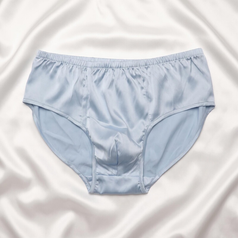 Men's Silk Underwear, Handmade Mulberry Silk Briefs, Breathable and Non-Binding, 19mm Stretch Satin, Gift for Boys Men's Silk Underwear, Handmade Mulberry Silk Briefs, Breathable and Non-Binding, 19mm Stretch Satin, Gift for Boys