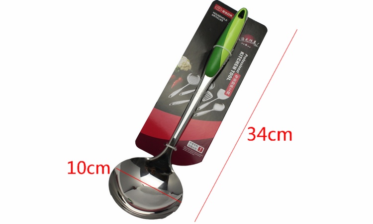 Tmall Jinda Rimei Colander Big Spoon Sh xẻ Đồ dùng nhà bếp Chống vảy gia dụng Thép không gỉ kệ để gia vị nhà bếp