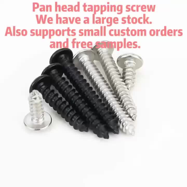 M3 M4 Cross Recessed Self Tapping Ss304 Stainless Steel Phillips Pan