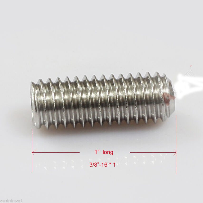 Stainless steel fittings 1 4 and 3 8 light rods lengthened connecting screws 1 4 and 3 8 lengthened screw rods
