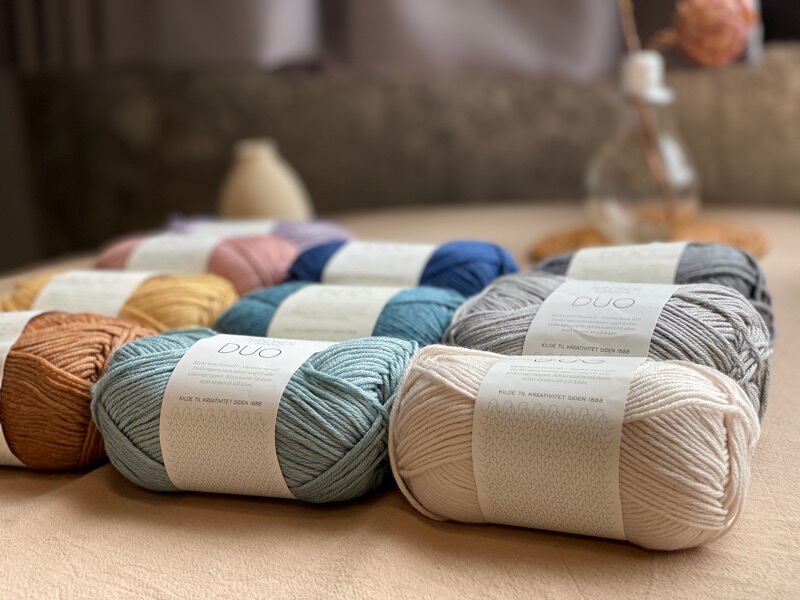 Sandnes Garn Duo Norway Imported Wool/Cotton Thread Baby Sweater Cardigan Scarf Hat Thread