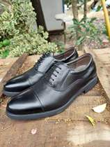 Weihai Golden Monkey produced lace-up version meritorious leather shoes mens three-joint black dress leather shoes