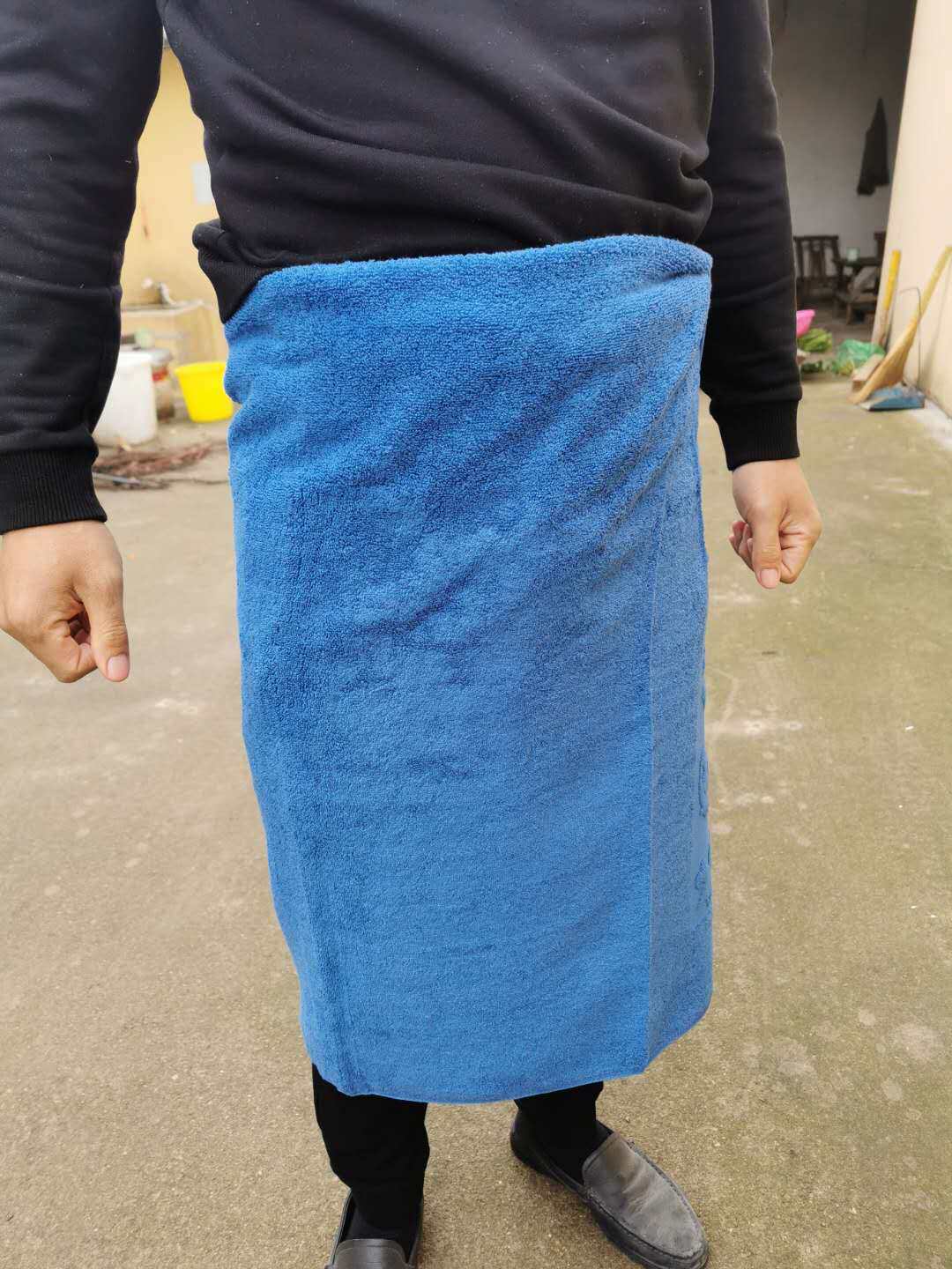 Sky Blue Cotton Bath Towel