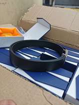New snap-on light plate belt no card slot leather belt produced by Anwar