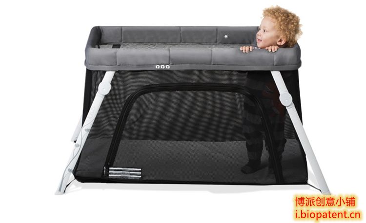 Guava Family Lotus Shoulder Bag Style Folding Portable Travel Crib Toddler Fence