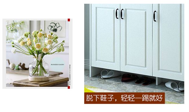 Tủ để giầy sảnh phòng khách với giày trắng ban kệ kết hợp của một tủ đựng đồ - Buồng tủ kéo nhựa