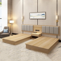 Minimyoguesthouses Furniture Custom Modern Punctuator Single Rooms Full Hotel Folk Apartments Double Bed Dorm Bed Head Cabinet