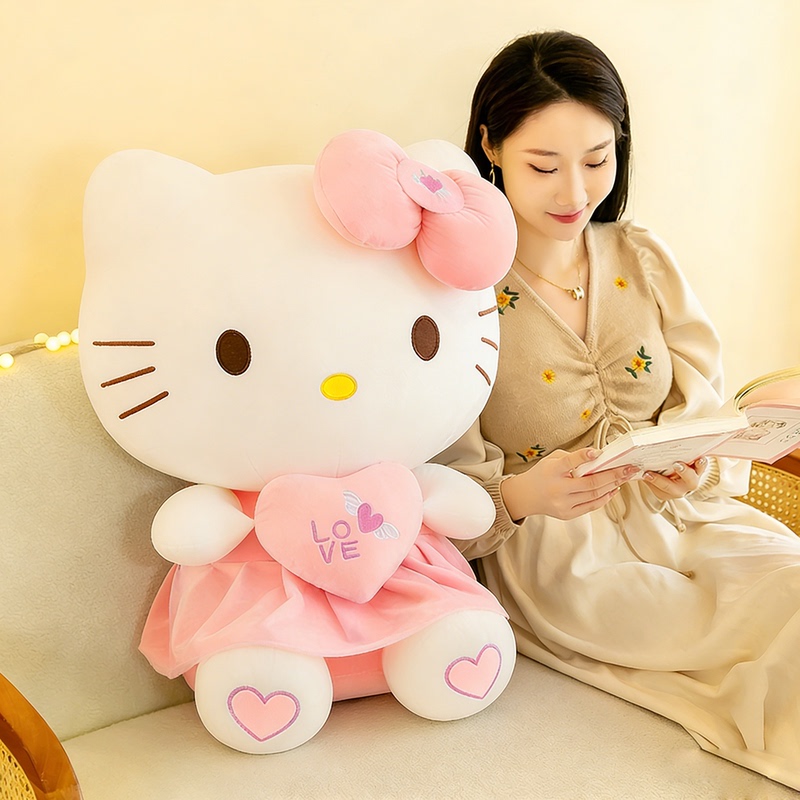 Hellokitty Hello Kitty Kt Cat Plush Toy Doll Oversized Doll Pillow Birthday Gift for Women
