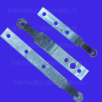 Broken bridge aluminum fixing piece one-way aluminum-plastic doors and windows four-hole elbow iron piece round head unilateral connection piece aluminum profile pull piece