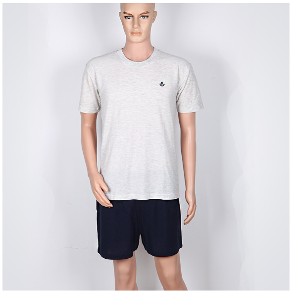 Submarine long jet antibacterial service ships round neckline cotton linen breathable suction sweaty speed dry fitness training suit fitness suit