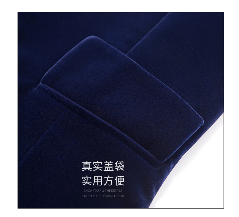 Bộ đồ vest nữ mùa thu 2018 mới thời trang nữ giản dị nhỏ phù hợp với áo gió nhung vàng Anh phù hợp shop đồ nữ