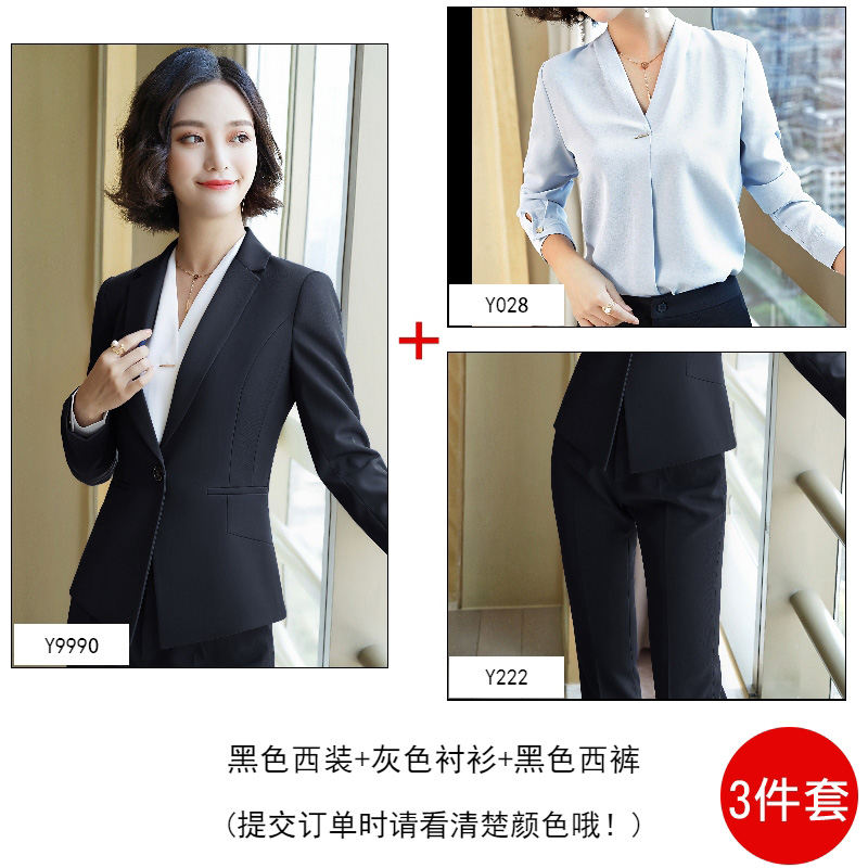 Suit 2020 mùa hè đen chuyên nghiệp thời trang váy khí Hàn Quốc phiên bản của những bộ quần áo phù hợp với công việc mùa hè