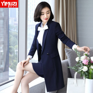 Nhỏ phù hợp với áo khoác nữ chuyên nghiệp mặc phù hợp với 2017 mùa xuân và mùa thu thời trang mới dài casual casual suit phù hợp với 2018