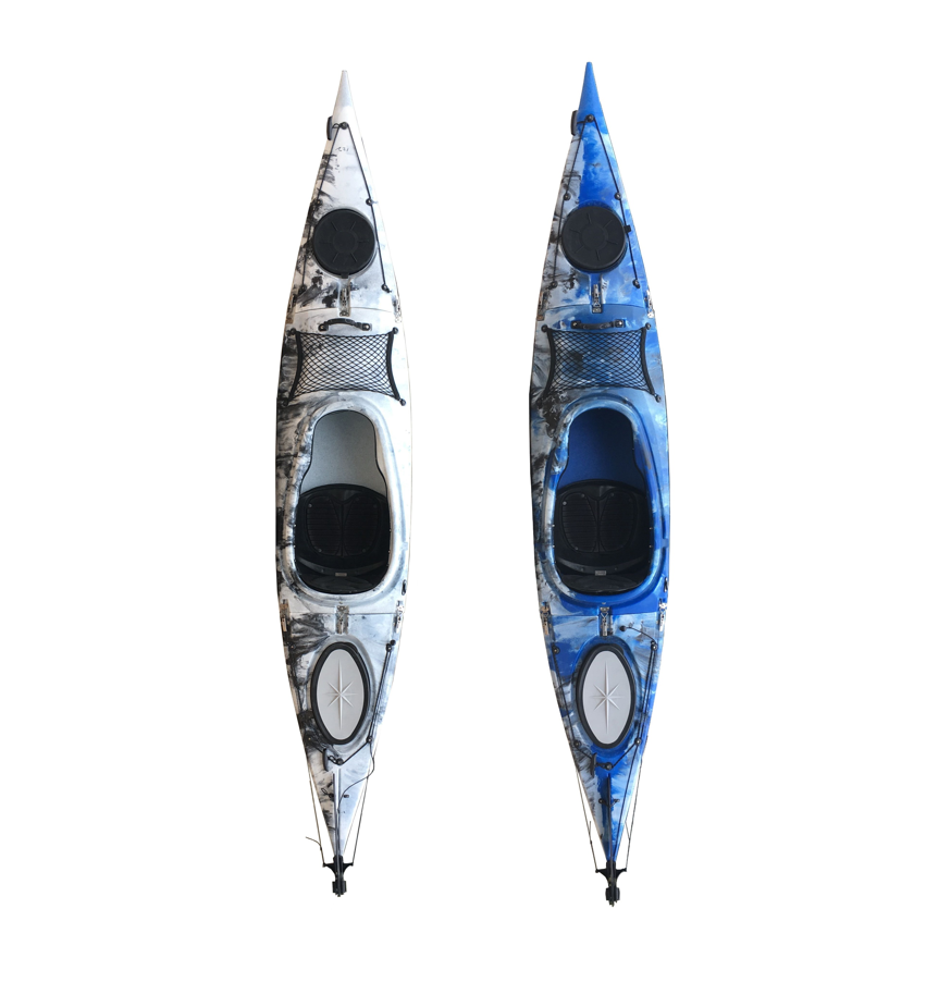 kayak portable assembly of two-piece single marine boat Professional Rolling-plastic hardboat canoe ultra-stable kayak