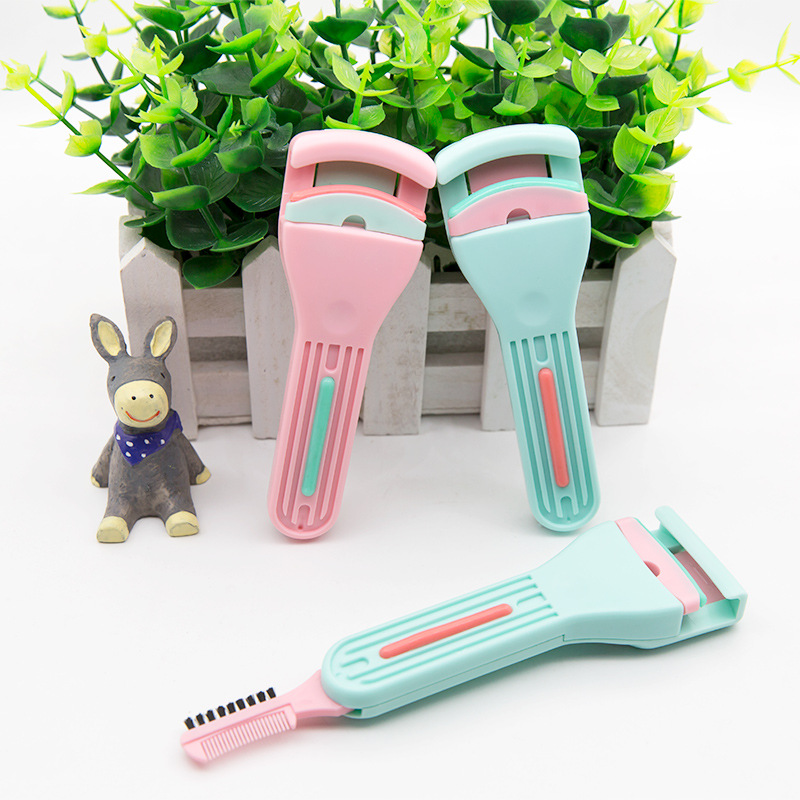 Eyelash curler curling lasting natural curling eye makeup makeup beauty tool mini eyelash curler portable and compact