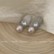 A pair of alloy pearl ins style clips side, silver sweet and cool hot girl style clips duckbill clips, clips sides, hairpins ຂະ​ຫນາດ​ນ້ອຍ