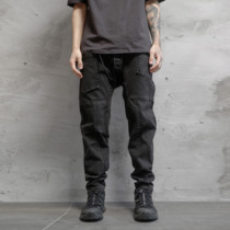 UNNAMING XIA Original Day Immersion Minor Feet Jeans Multi-Pocket Zip Long Pants Microbomb Wash