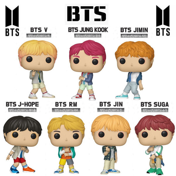 Bts (Bts) Official Merchandise Funko Pop! Rocks Cartoon Figurine Hard Plastic Doll Model