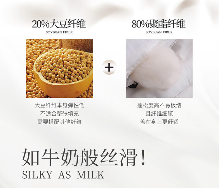 雅鹿 加厚保暖大豆纤维被 图3