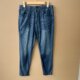 2n1-3 ພາກຮຽນ spring ແລະ summer ແອວ elastic ບາດເຈັບແລະ pants ຂາຂະຫນາດນ້ອຍ, trousers ງ່າຍດາຍ retro versatile, ແອວສູງ, ວ່າງແລະສະດວກສະບາຍ Y25-9