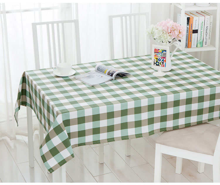 Phong cách châu âu đơn giản hiện đại lưới đồng bằng cotton linen bảng vải bàn cà phê bảng máy tính bàn tròn vải tùy chỉnh các mẫu khăn trải bàn đẹp