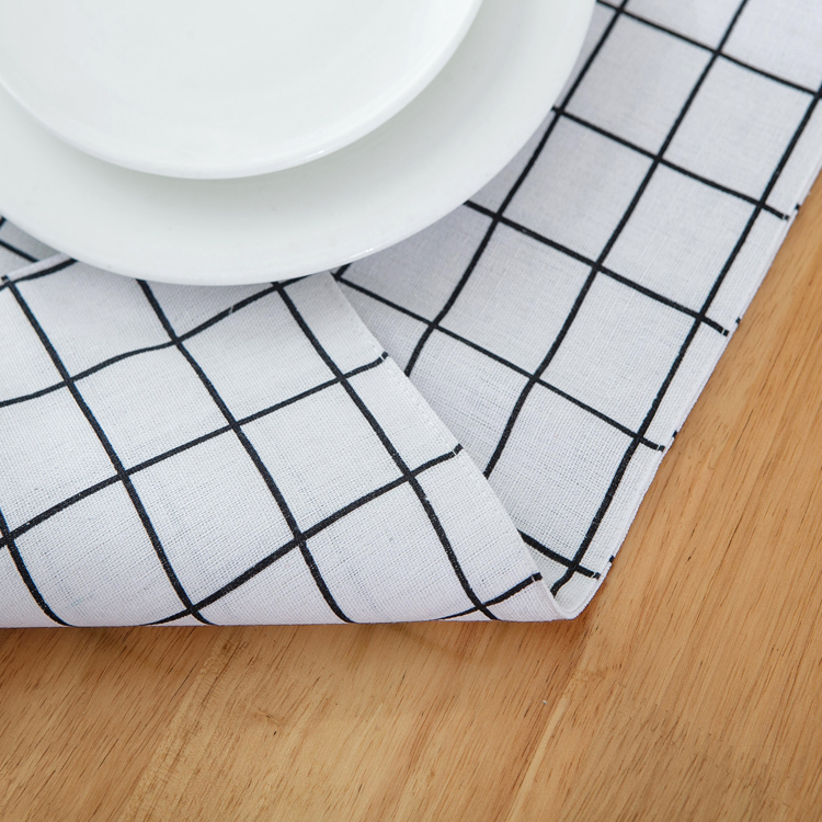 Zakka phong cách Nhật Bản đơn giản nhà đôi không thấm nước placemat bảng mat bảng cotton linen nghệ thuật marble art coaster