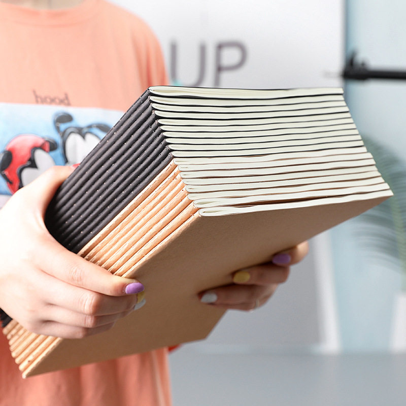 16K notebook large kraft paper college student retro simple literature and art classroom notes b5 thickened notebook