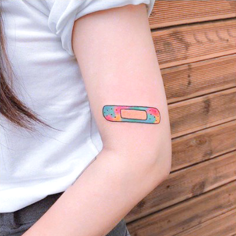 Colorful personalized wound stickers tattoo stickers waterproof female long-lasting tide ins wind Hyuna children's tattoo stickers small fresh