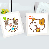 Zodiac student 2021 new handmade small piece cross stitch beginners own simple novice entry children